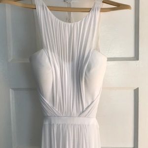 White prom dress